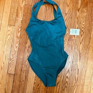 Andie Blue Halter One Piece Swimsuit